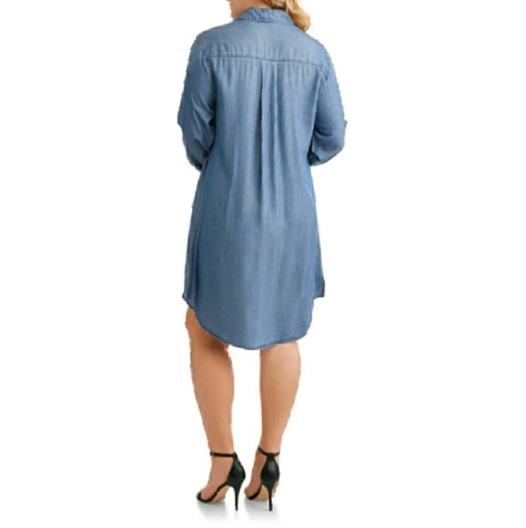 ❌️SOLD Chambray Denim Shirt Dress - Picture 2 of 2